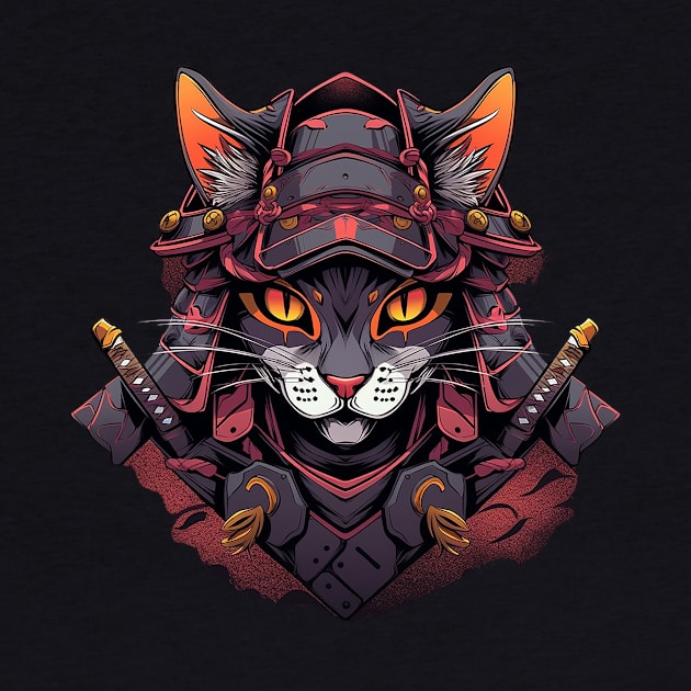 samurai cat by fancy ghost